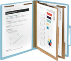 Blue Summit Supplies 30 Letter Size Light Blue Classification Folders, 2 - Image 4