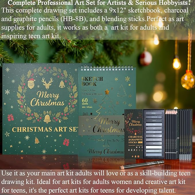 Fuxi Sketch Pad and Pencil Set | Stocking Stuffers, Art Supplies - Image 2