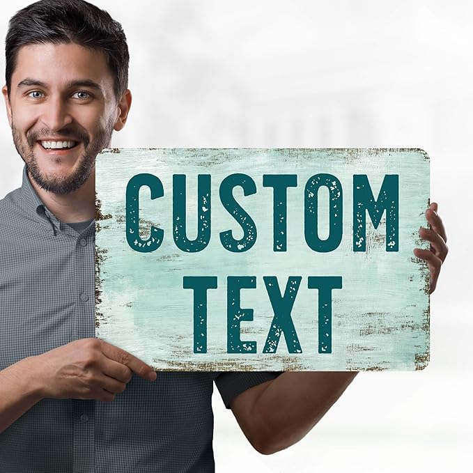 Custom Sign, Custom Street Sign, 11 Font Colors, 13 Font Styles, 4 Hole Options - Image 2