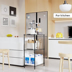 M MZG 3 Tiers Shelf Metal Storage Shelves Wire Rack Closet Organizers - Image 6