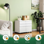 Letaya 3 Drawer Mobile File Cabinet - Image 5