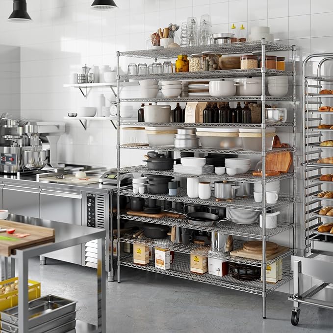 Regal Altair 24" Deep x 60" Wide x 86" Height Wire Shelving Kit | 10-Tier | NSF - Image 7
