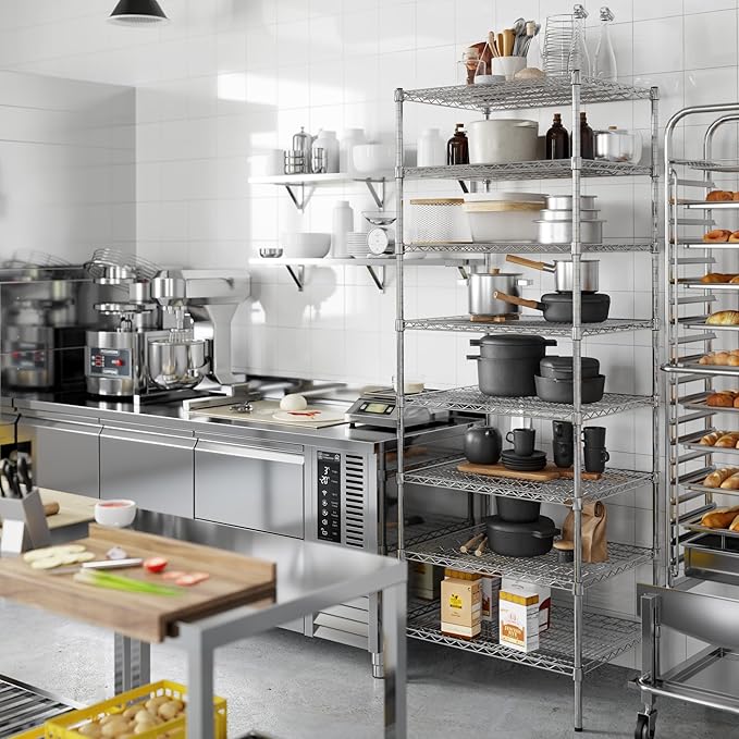 Regal Altair 24" Deep x 30" Wide x 86" Height Wire Shelving Kit | 8-Tier | NSF - Image 4