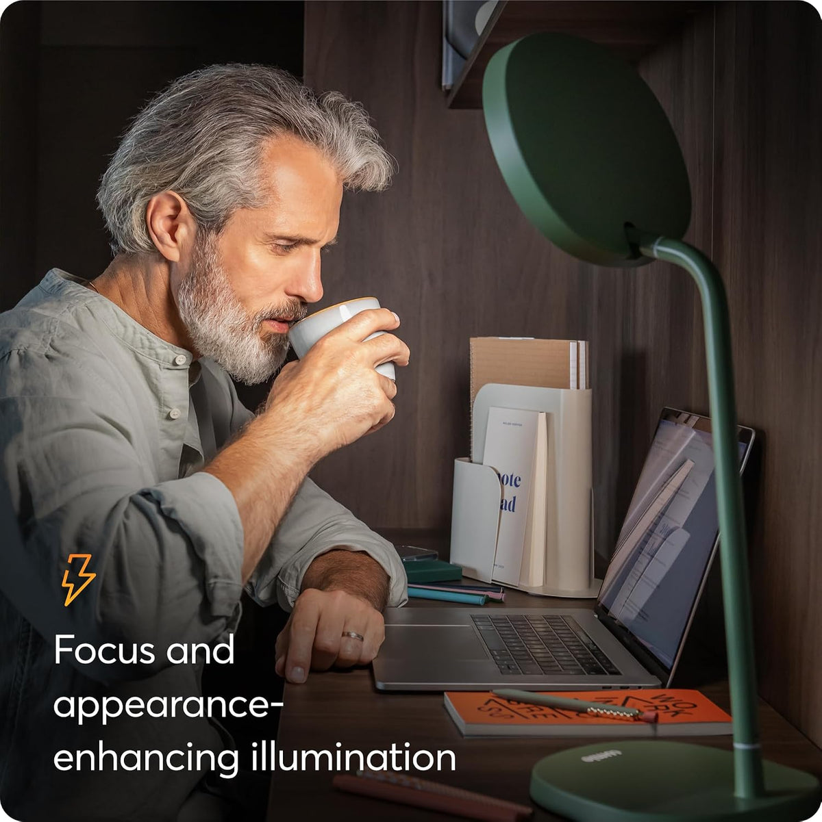 Lumie Task - 10,000 Lux Adjustable Bright Light Therapy Desk Lamp for Mood an...