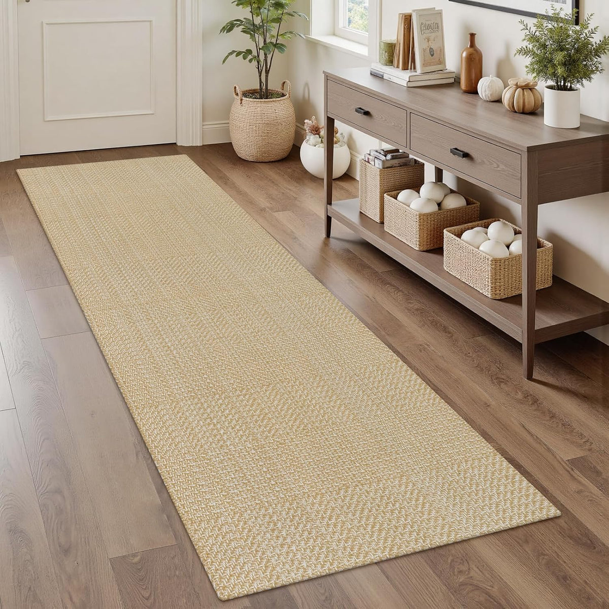 rugalia washable woven indoor outdoor runner rug 2x6, main product view