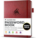 Clever Fox Password Book with alphabetical tabs. Internet Address Organizer by CleverFox
