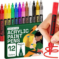ARTISTRO 12 Regular Paint Pens for Glass Marking, Rock Painting, Scrapbooking by ARTISTRO