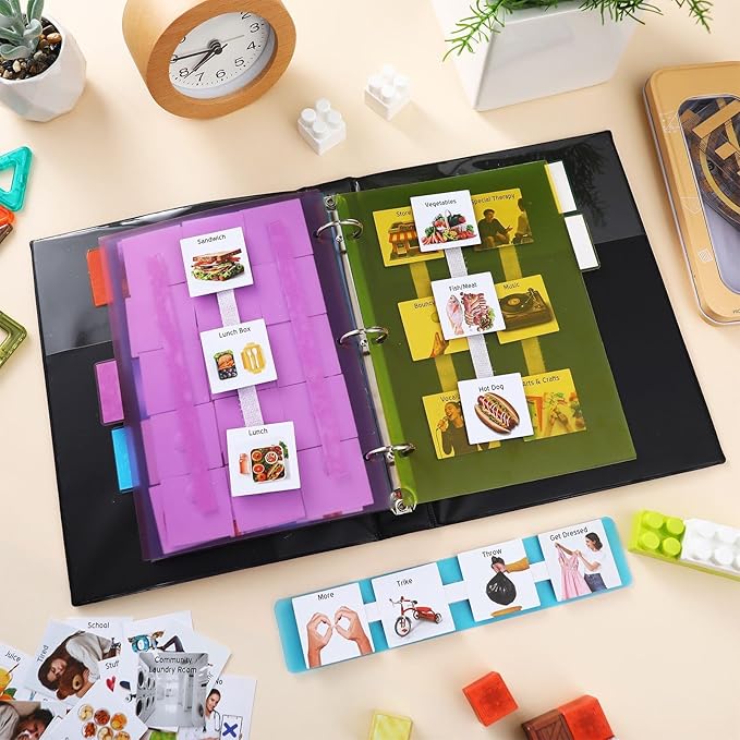 Communication Book Bulk 162 Laminate Icon Plastic Picture Cards - Image 5