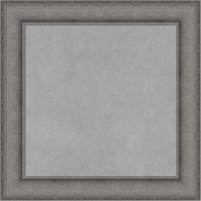 Amanti Art Grey Framed Magnetic Board 20x20 Small Vision Board by AmantiArt