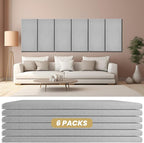 6 PCS Acoustic Panels, Large Soundproof Wall Panels, Professional Fiberglass - Image 9