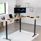 VIVO Electric Corner 75 x 63 inch L-Shaped Standing Desk, Memory Height - Image 2