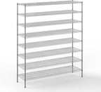 Regal Altair 21" Deep x 72" Wide x 86" Height Wire Shelving Kit | 8-Tier | NSF