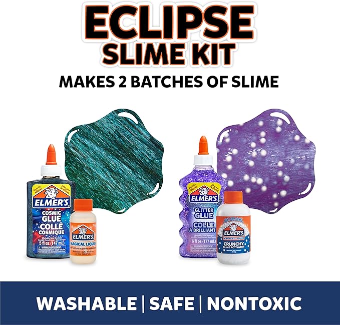 Elmer’s Eclipse Slime Kit, Slime Supplies Includes Cosmic Glue, Original and - Image 5