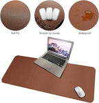 CENNBIE Leather Desk Mat 39.3"x19.6", Extra Large Desk pad, Large Office - Image 4