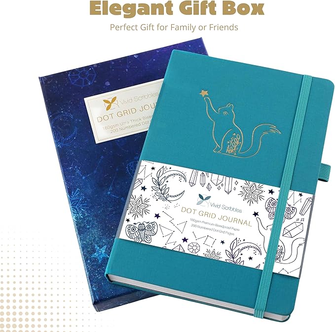 VIVID SCRIBBLES Dotted Journal – 160gsm Bleed Proof Thick White Paper – 200 - Image 3