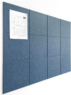 DECORITA Blue Felt Notice Board 47"x35" | Large Cork Bulletin Board Alternative by DesignerManufacturerofInnovativeBulletinBoardSolutionsforHomeOffice