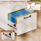 vabches vertical farmhouse locking rolling file cabinet, office showing dimensions