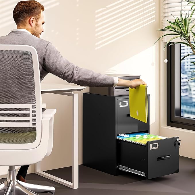BYNSOE 2 Drawer File Cabinet - Image 2