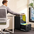 BYNSOE 2 Drawer File Cabinet - Image 2