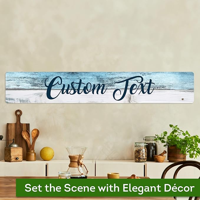 Custom Sign, Custom Street Sign, 11 Font Colors, 13 Font Styles, 4 Hole Options - Image 4
