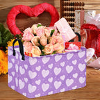 FUULOXE Rectangular Valentines Basket Storage Bin - Image 3