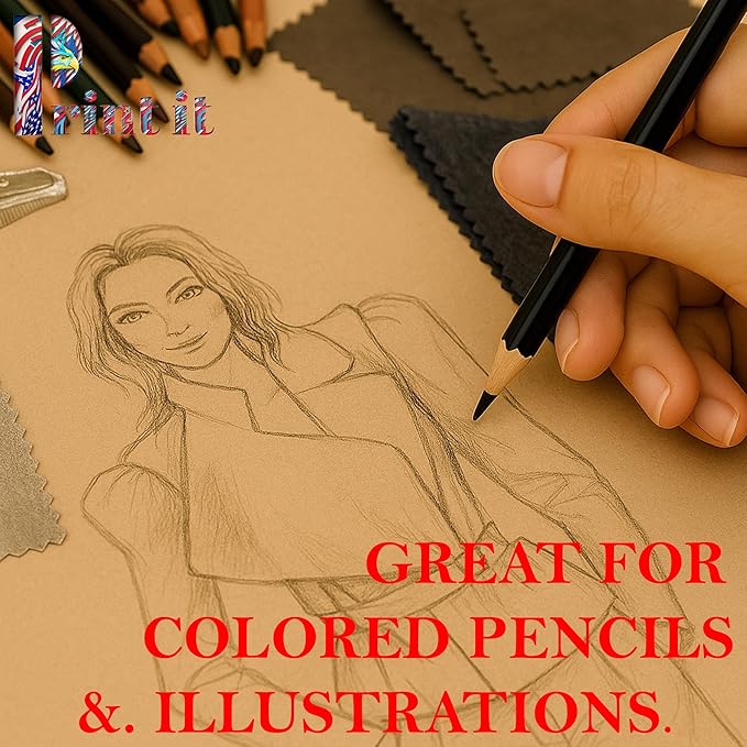 Print It - Vellum Bristol Colored Cardstock Cover Paper, 67 Lb, 8.5" X 11” - Image 4