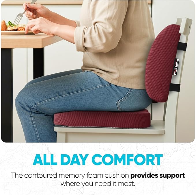 FORTEM Seat Cushion, Office Chair Cushion, Lumbar Support Pillow - Image 8
