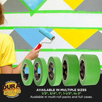 Dura-Gold Green Automotive Masking Tape 1-1/2 Inch, 2 Rolls - Image 7