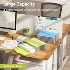 ABC life 3 Pack Expanding File Folder Organizer Poly Pockets A4/Letter Size - Image 5