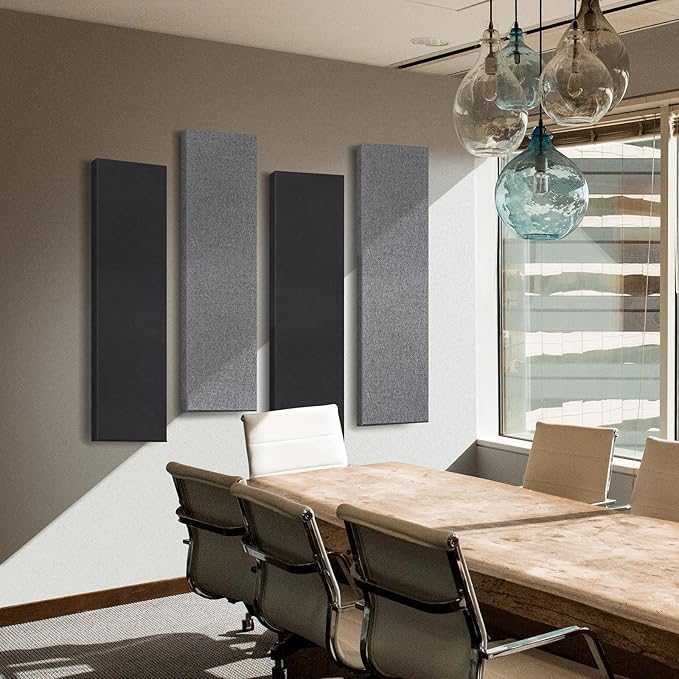 2 Pack 2" Thick Acoustic Panels, 47.24" X 11.81" Fiberglass Wall Panel - Image 4