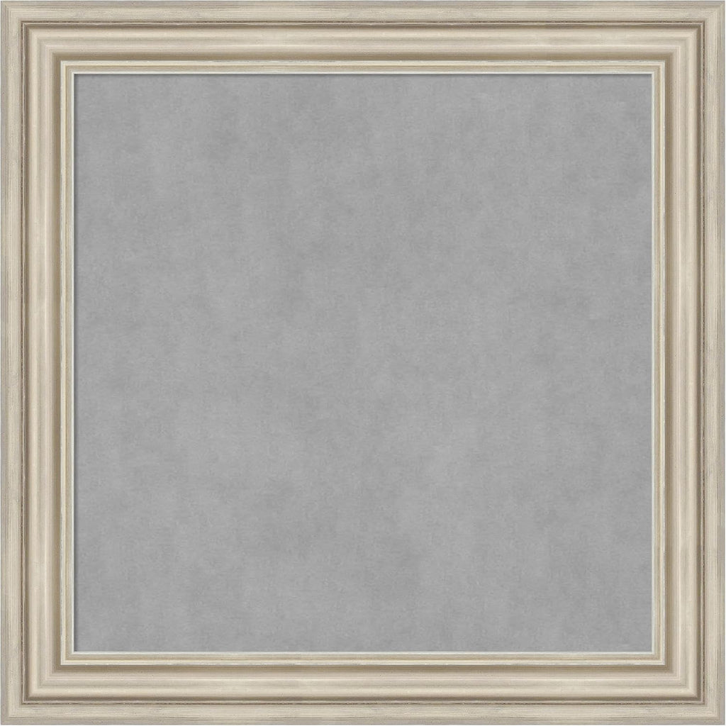 Amanti Art Silver Framed Magnetic Board 30x30 Medium Vision Board