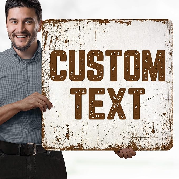 Custom Sign, Custom Street Sign, 11 Font Colors, 13 Font Styles, 4 Hole Options - Image 2