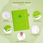 Clever Fox Password Book with alphabetical tabs. Internet Address Organizer - Image 2