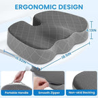 TushGuard Office/Car Seat Cushion, Non-Slip Sciatica & Back Coccyx Tailbone - Image 2