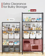 sakugi storage shelves - 5 tier shelf organizer showing dimensions