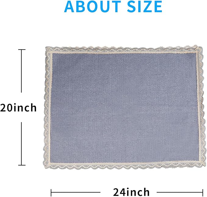 MINJIATEX Couch arm Covers, Non-Slip lace Sofa arm Covers Set of 2 Washable - Image 7