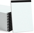 Zaviko Graph Paper Pad 8.5 x 11, 24 Pack, 4x4 Graph Ruled, Grid Paper Pad by Home