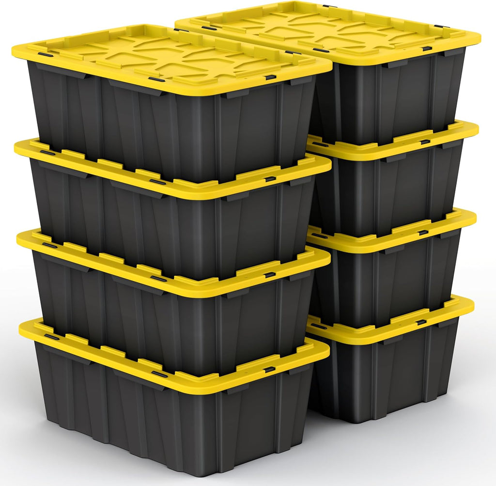 of 12 gallon medium black & yellow storage, main product view