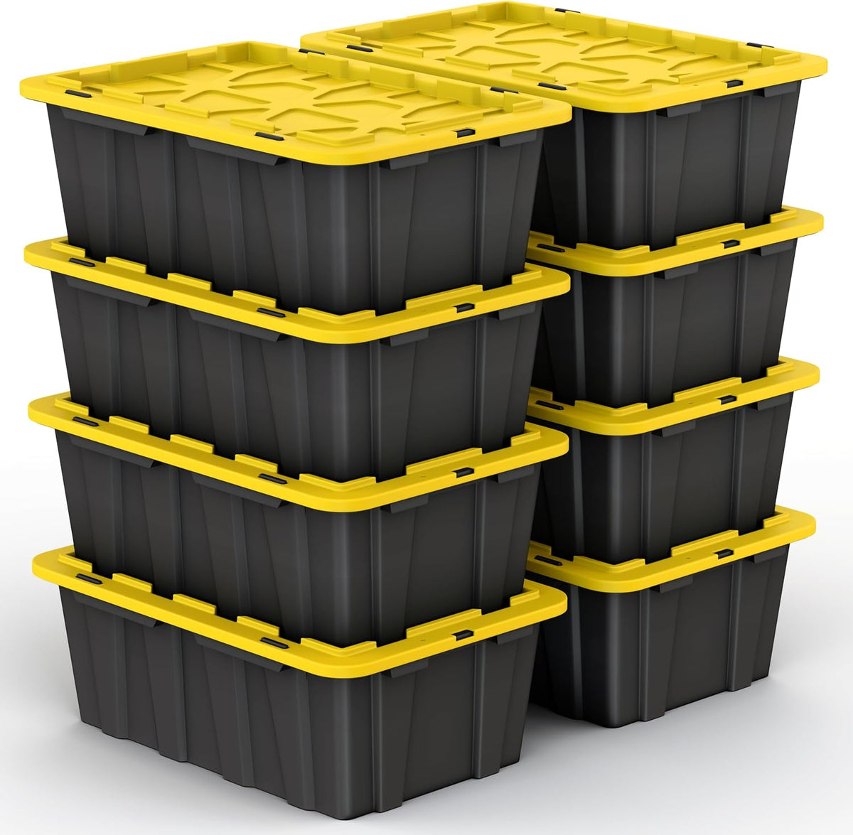 of 12 gallon medium black & yellow storage, main product view