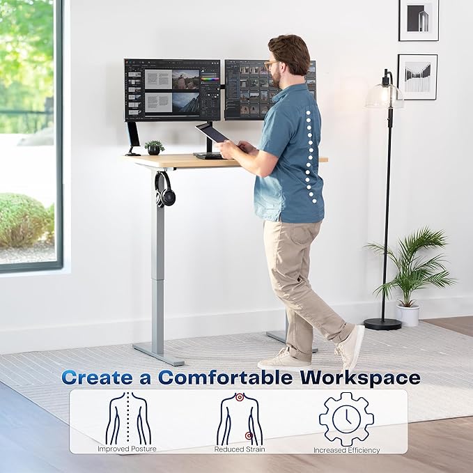 VIVO Electric 43 x 24 in Standing Desk, Memory Height Adjustment, 1B Series - Image 4