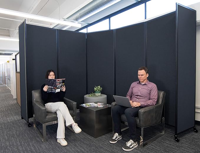 Versare Room Divider 360 Portable Wall Partition | Folding Panels | Large - Image 2