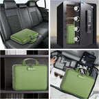 Fireproof File Organizer with Lock, Hard-Shell Case Fireproof Document Box with - Image 6