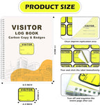 2 Pack of Visitor Badges Registry Log - Image 2