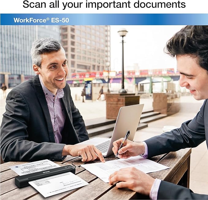 Epson WorkForce ES-50 Portable Sheet-Fed Document Scanner - Image 2