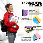 WOT I Telescoping Project Organizer 2-Pack, Refillable 3 Ring Binder - Image 5