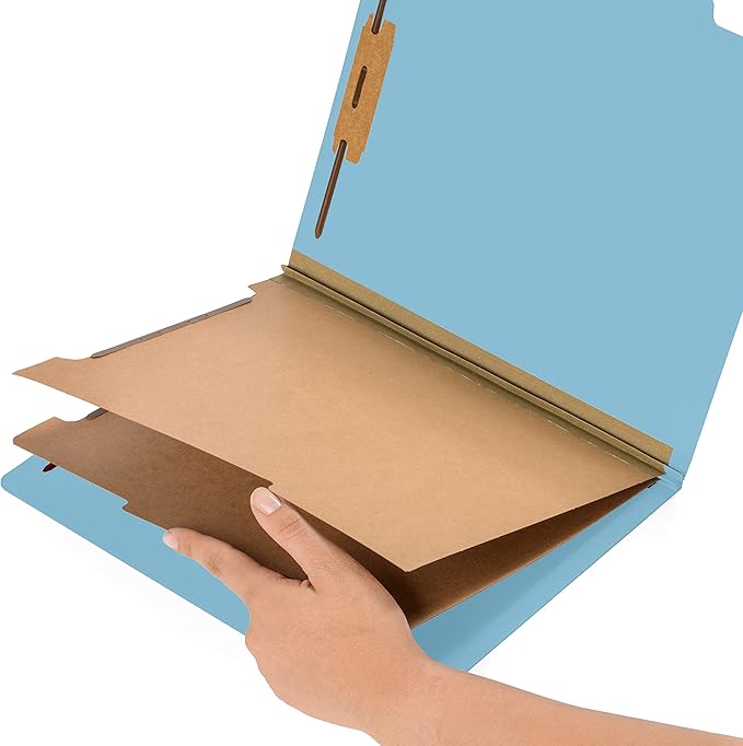 Blue Summit Supplies 30 Letter Size Light Blue Classification Folders, 2 - Image 3