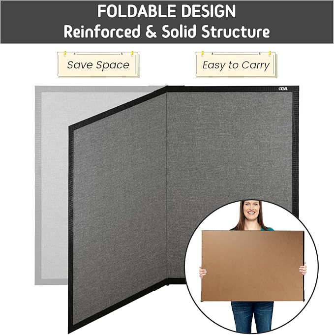 Gideal Large Bulletin Board 36 x 48, Cork Boards - Image 3