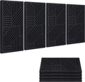BUBOS 4 PACK Thickened Acoustic Panels, 23.6''x11.8'' Self-Adhesive Sound