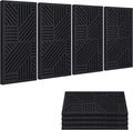 BUBOS 4 PACK Thickened Acoustic Panels, 23.6''x11.8'' Self-Adhesive Sound by BUBOS