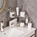 Trdongxu 2-Tier Corner Bathroom Organizer Countertop - Image 3